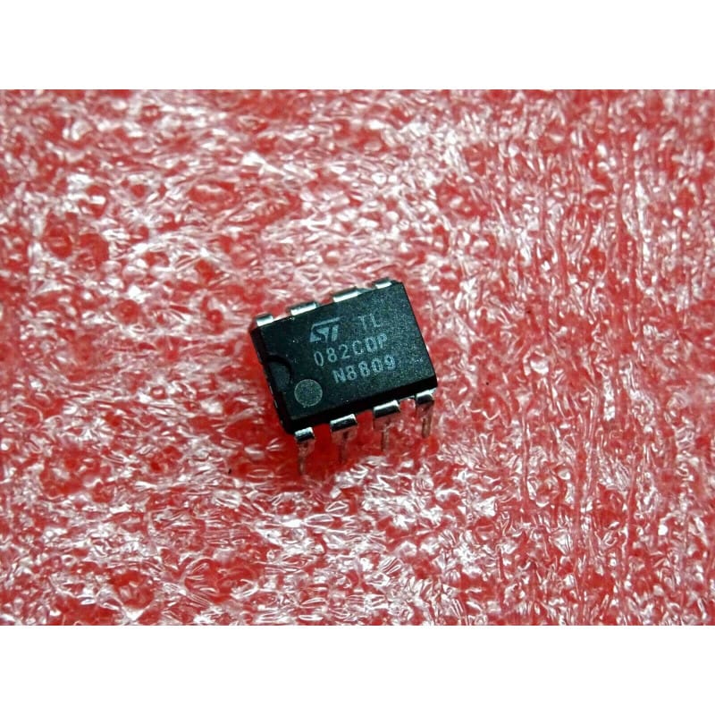 TL082CDP (STMicroelectronics) - Double Amplificateur Opérationnel à Entrée JFET (Boîtier DIP-8)