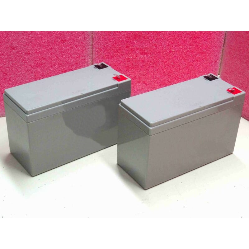 [STD8] Pack 2 Batteries Plomb AGM 12V 7Ah/7.2Ah - Compatible Nitram Elite Pro 800E