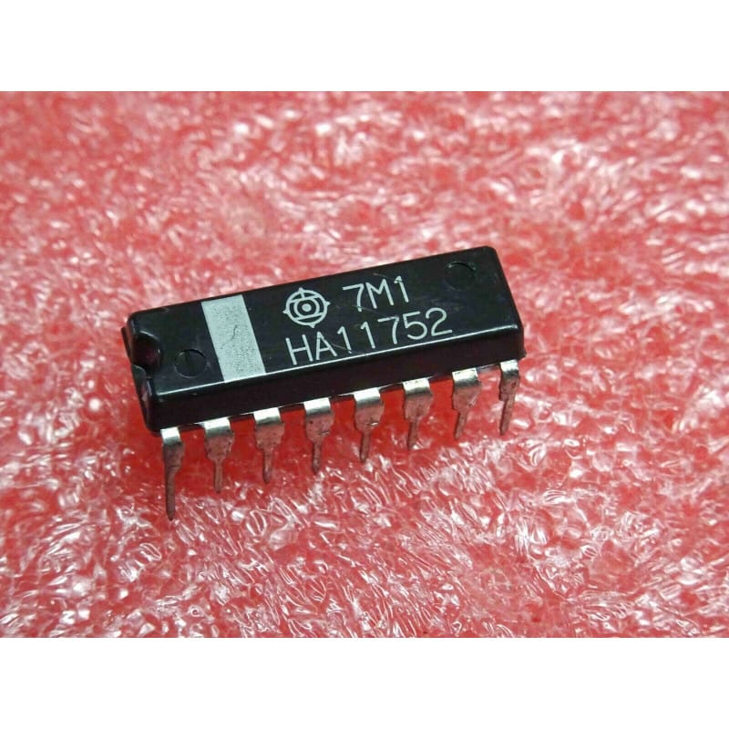 HA11752 (Hitachi) - Préamplificateur Audio Double Canal / Amplificateur d'Entrée (Boîtier DIP-16)