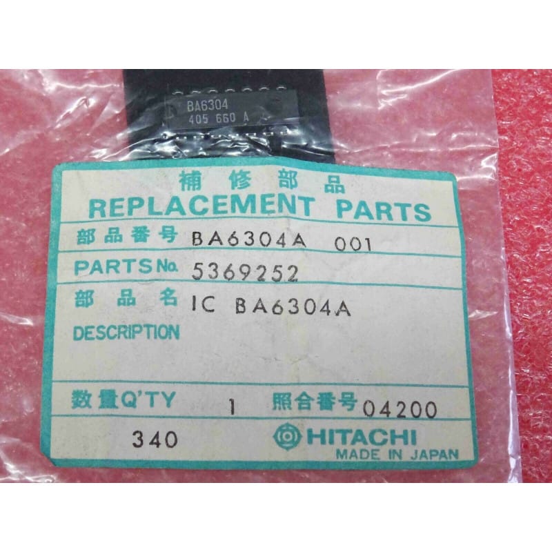BA6304A (Hitachi / NTE1679 / ECG1679) - Circuit de Télécommande par Fil à 2 Lignes (Boîtier Spécifique)