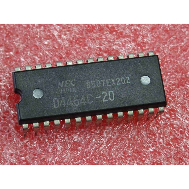 µPD4464C-20 (NEC) - Mémoire Vive Statique (SRAM) 8K x 8-bit (Boîtier DIP-28)