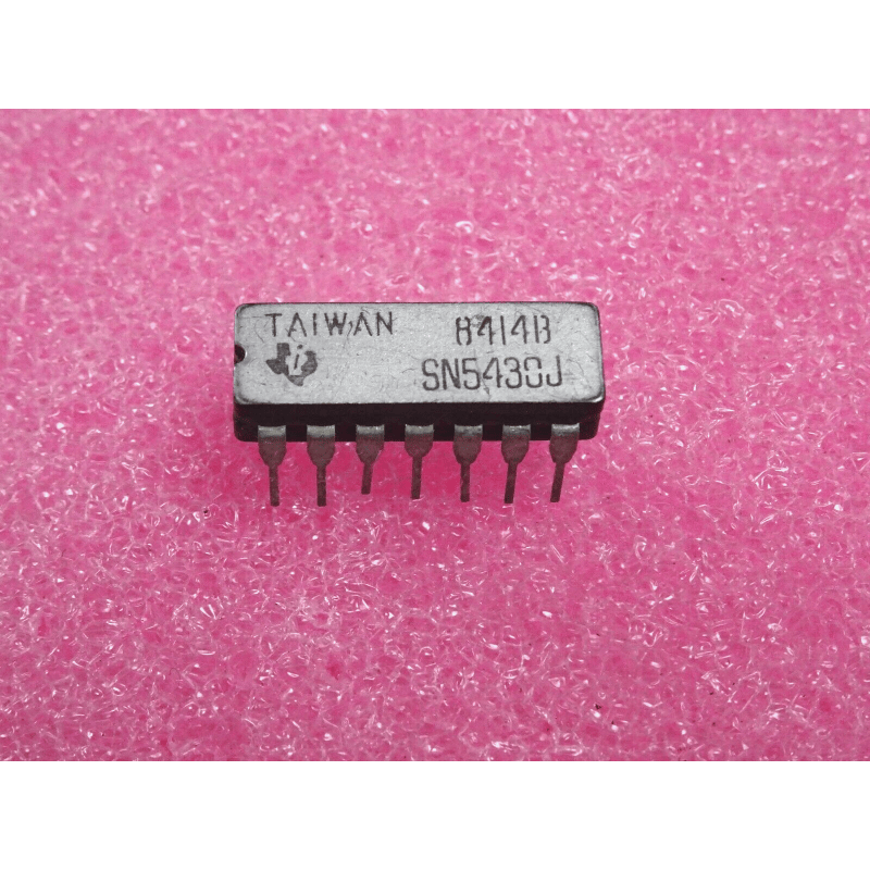 SN5430J (Texas Instruments) - Porte NAND 8 entrées (Boîtier Céramique Cerdip-14)