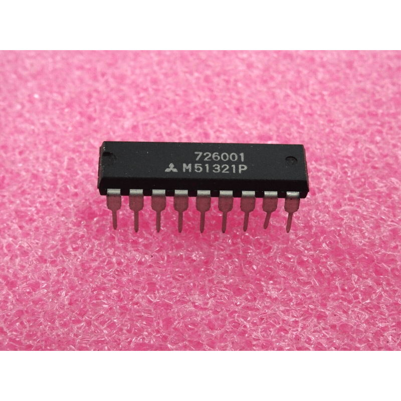 M51321P (Mitsubishi) - Circuit Intégré Vidéo / Traitement Chroma (Boîtier DIP-18)