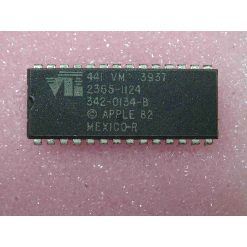 VTI (VLSI Technology Inc.) 342-0134-B - ROM Système / Caractères pour Apple IIc / Apple IIe (Boîtier DIP-24 ou équivalent)