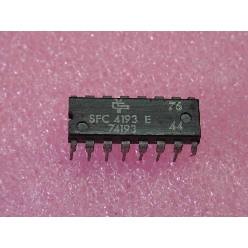 SFC4193E (Sescosem) - Compteur/Décompteur Binaire Synchrone 4 Bits (Boîtier DIP-16)