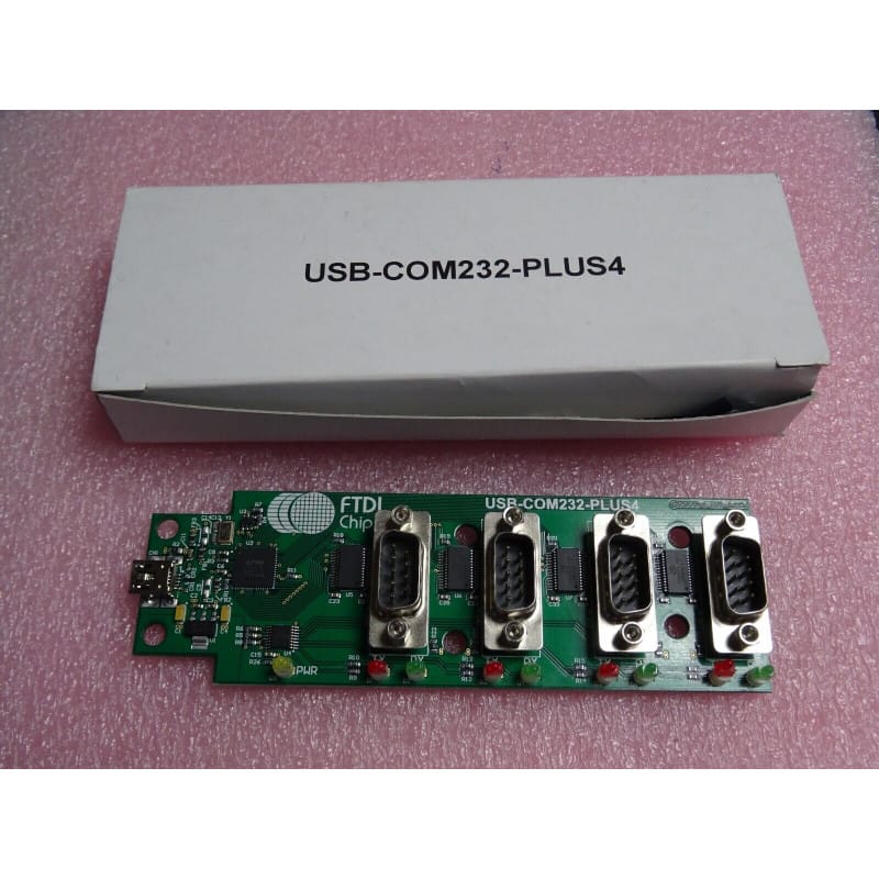 [195505960556] Carte d'Adaptateur USB vers RS232 4 Canaux FTDI Chip (USB-COM232-PLUS4)