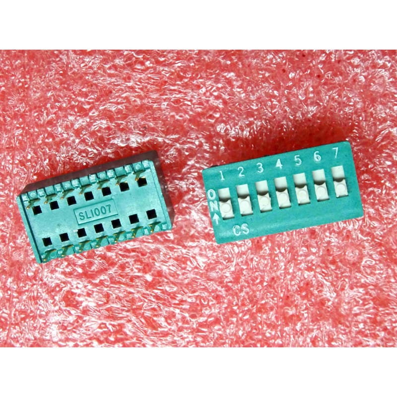 Lot de 5 Interrupteurs DIP Switch SLI007 (7 Voies, 14 Broches)