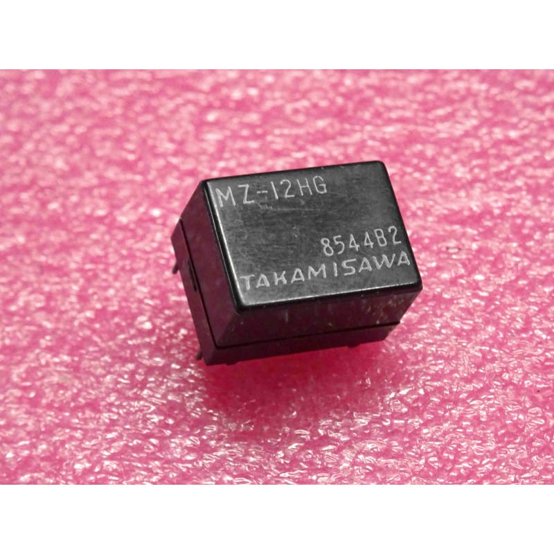 Relais Électromagnétique Takamisawa MZ-12HG (Bobine 12Vdc, 320 Ohms, 450mW, 1 Contact, Signal)