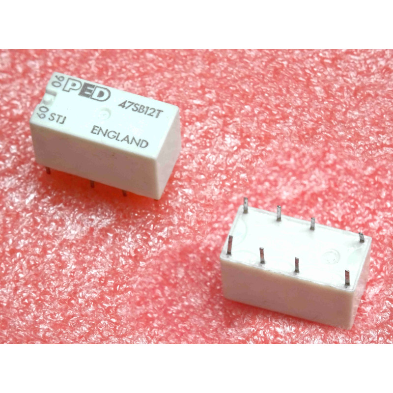 Relais Électromagnétique PED / Schrack 47SB12T (Bobine 12Vdc, 8 Broches)