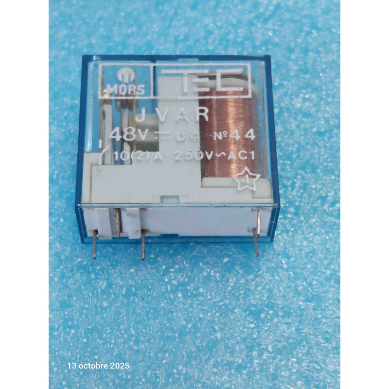 Relais Électromagnétique TEC / JVAR (Bobine 48Vdc, 10A / 250Vac, 5 Broches)
