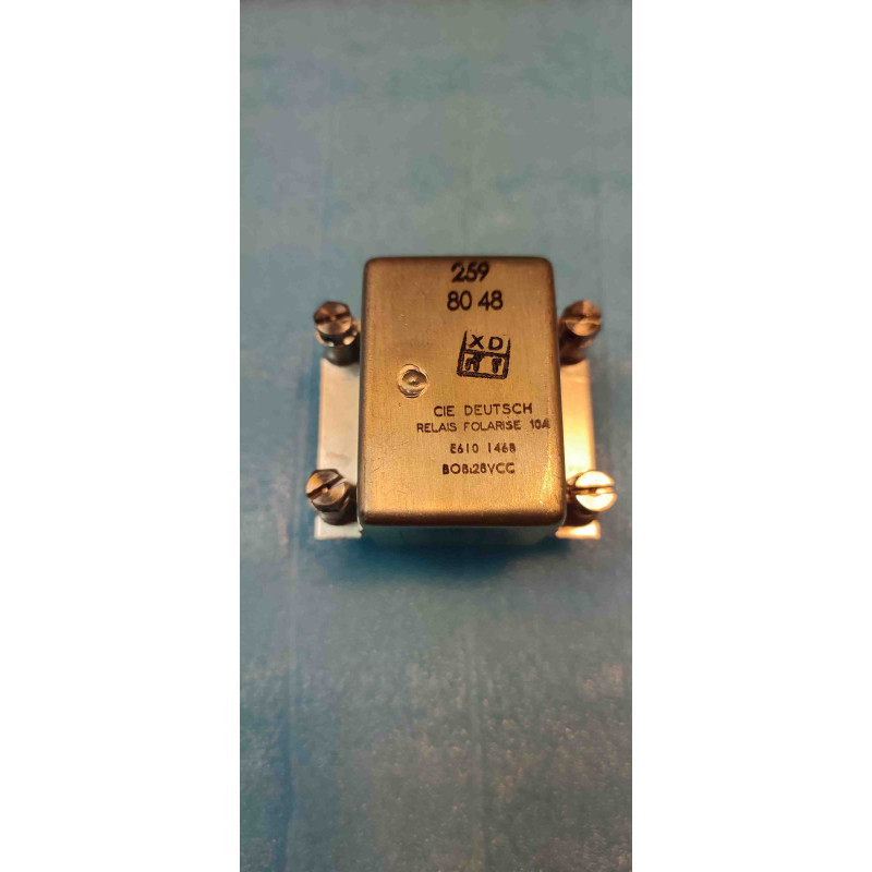 Relais Électromagnétique Deutsch - Référence E610 I46B (10A, Bobine 28Vcc, Occasion - Provenance Militaire)