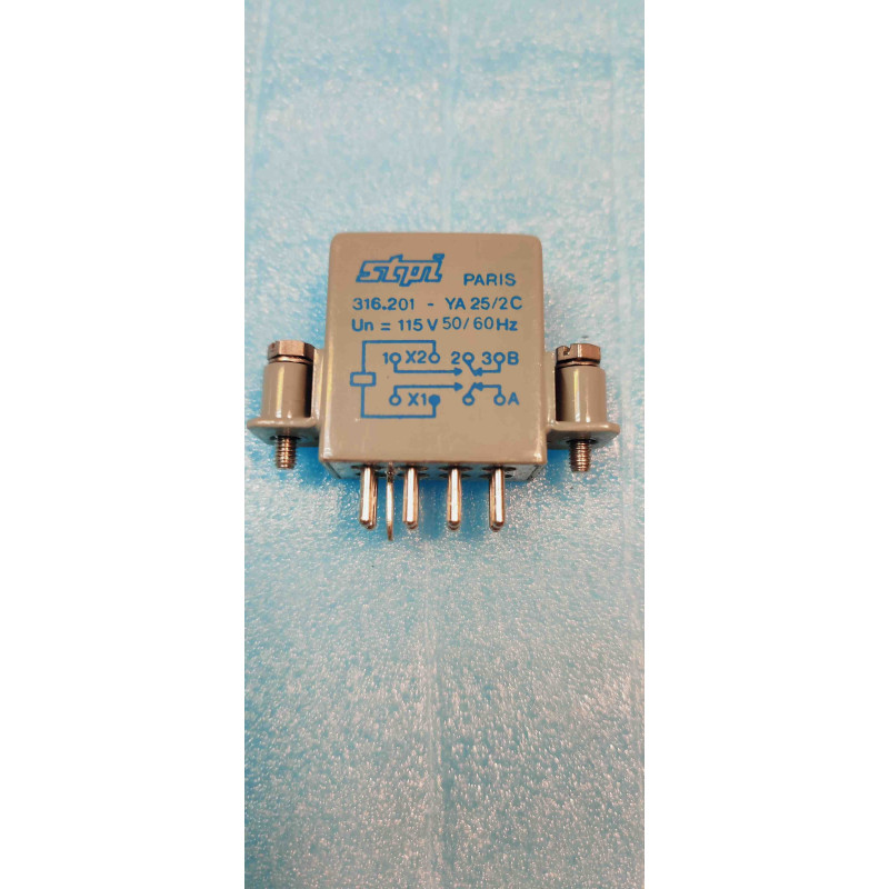 Relais Électromagnétique STPI - Référence 316.201 (115V 50/60Hz, YA25/2C, Occasion - Provenance Militaire)