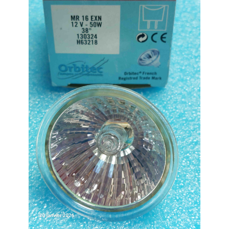 Lot de 2 Lampes Halogènes MR16 (ENL) - 12V 50W - Culot GU5.3