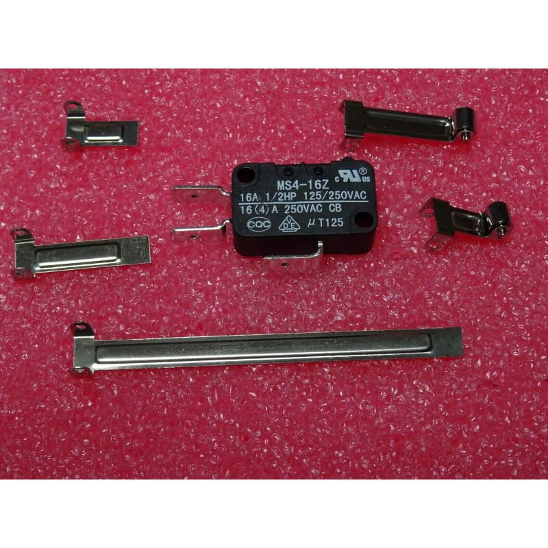 Micro-rupteur de Puissance Industriel 16A / 250Vac (Avec Jeu de 5 Leviers)