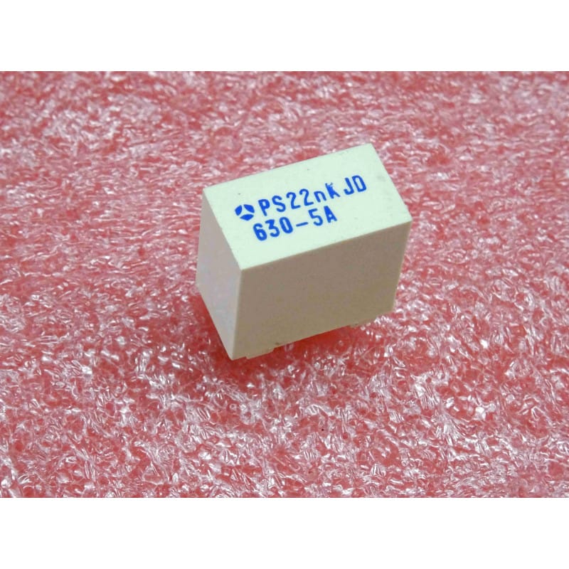 [BP156K0223K] Lot de 5 Condensateurs Film Métallisé Thomson / STMicroelectronics BP15 — 22 nF / 0,022 µF, 630V (Tolérance 10%)