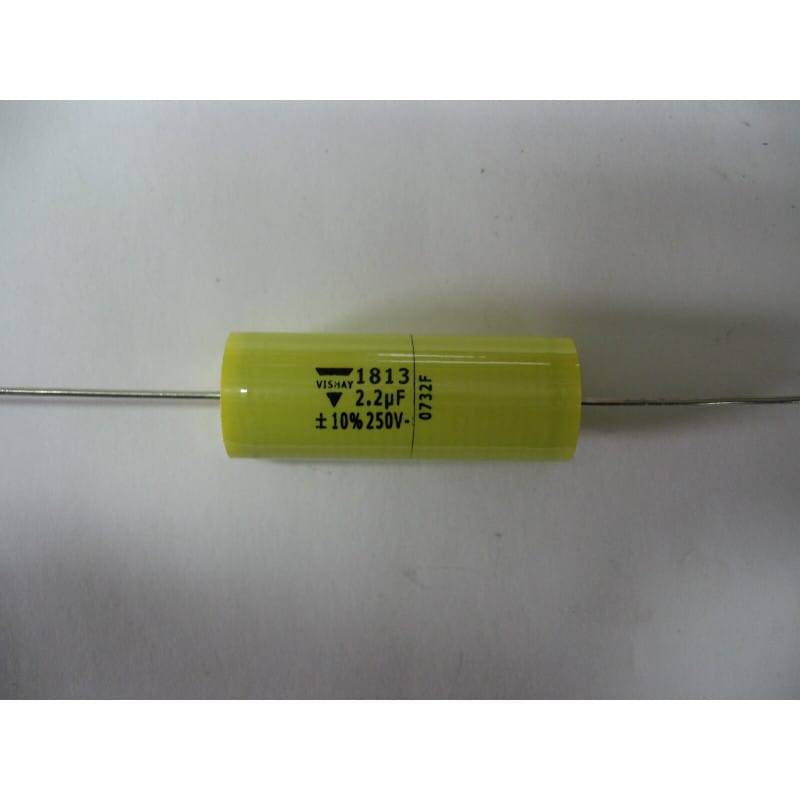 [200898408099] Lot de 3 Condensateurs Film Polyester Métallisé Vishay - Référence MKT1813522255 (250V, 2,2 µF, Neufs)