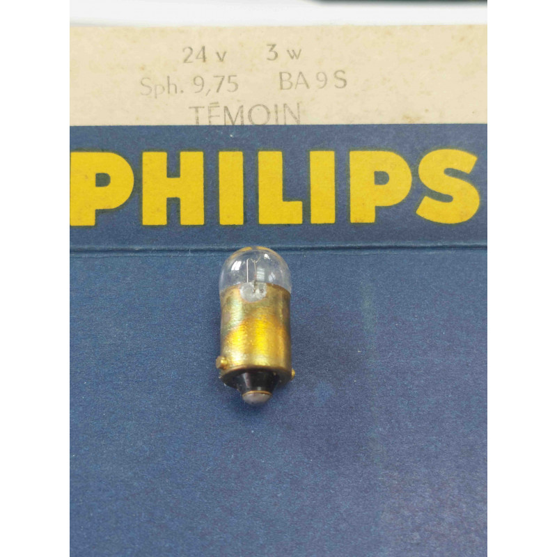 Lot de 3 Ampoules à Baïonnette BA9S - 24V 3W - Philips
