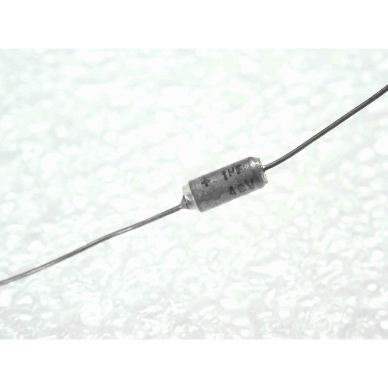 Lot de 3: condensateur tantale axial 1µF 1uF 40V ~ CTS13 , Ø3x7mm , Firca