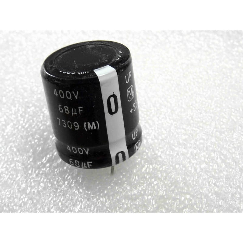 (Lot x2) Condensateur Chimique Électrolytique Snap-In 68 µF 400V - Matsushita (85°C)