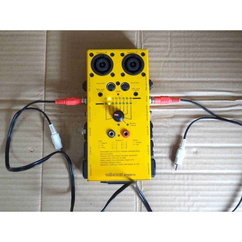 Testeur de Câbles Audio 10-en-1 - Velleman VTTEST15