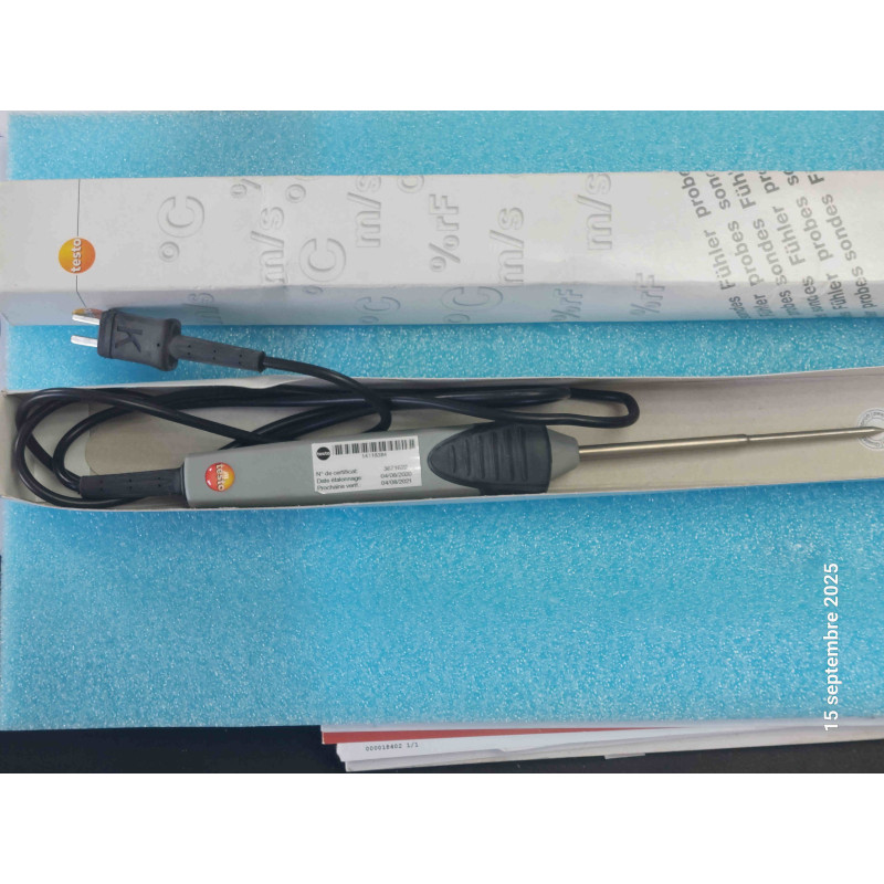 Sonde d'Immersion/Pénétration Étanche - Testo 0602 1293 (TC Type K)