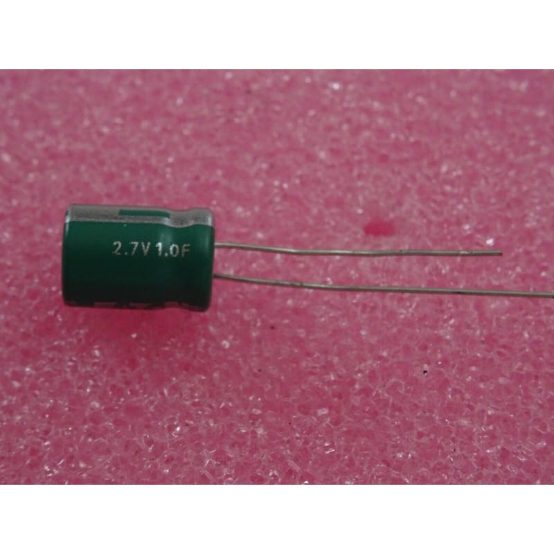 Lot de Condensateurs Ultra-Capacité (Supercondensateurs / EDLC) 1.0 F 2.7V DC – EATON (Série PowerStor / Supercap 8 x 10 mm – 65°C)