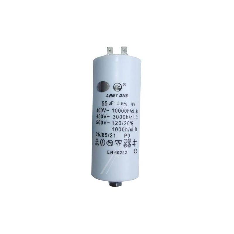Condensateur Permanent de Démarrage / Lancement Moteur 55 µF (55 mF / 55 uF) 450V AC ±5% – Qualité Professionnelle