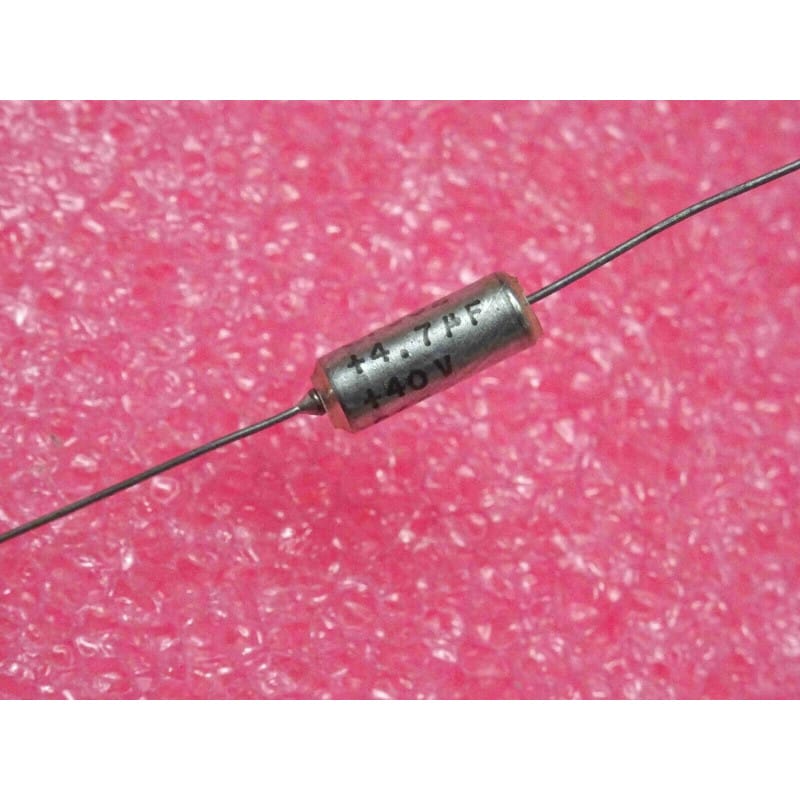 Lot de 10 Condensateurs Tantale Solide Axiaux "Mil-Spec / Heavy Duty" 4,7 µF 40V DC – Firca CTS32 (Dimensions : Ø 4 x 12 mm)