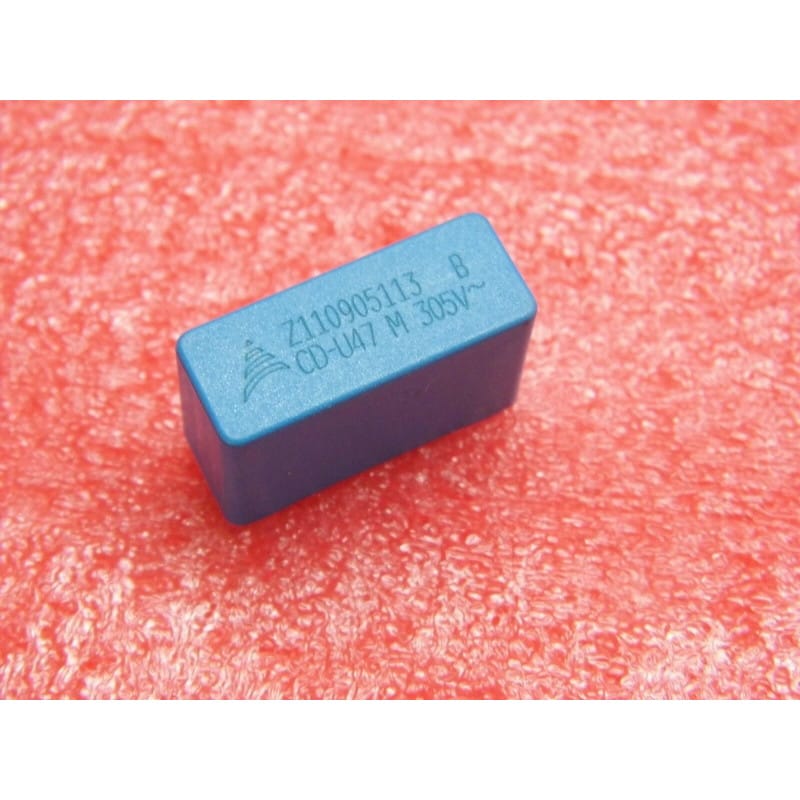 Lot de 2 Condensateurs Film MKT/SH EPCOS 0.47 µF (470 nF) 305V AC Classe X2 - Série B3293 (Pas 22.86 mm - 26 x 10 x 16.5 mm)