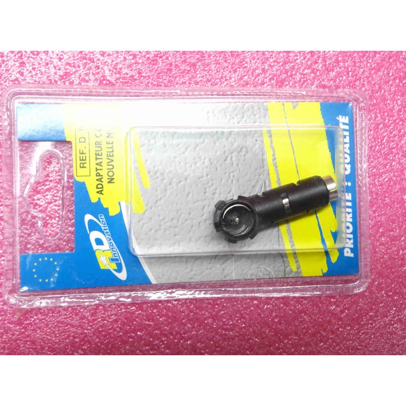 Adaptateur / Double Coque Fiche Antenne Autoradio ISO Mâle vers DIN Femelle Coude – RD Innovation D883 (Gamme R068B)