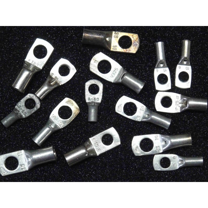 Lot de 15 Cosses de Puissance Nues à Œillet (Non Isolées / Câblage Électrique Haute Intensité)
