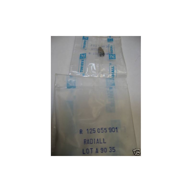 Fiche Coaxiale RF SMA Mâle Droite à Sertir – Radiall R125 055 901 / R125055901 (Finition Or / 50 Ohms / 12,4 GHz)