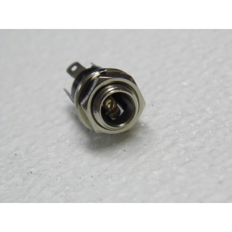 Lot de 2 Connecteurs D'Alimentation DC 2,5 mm Mâles en PVC Noir (Montage sur Câble / Châssis) – Nedis