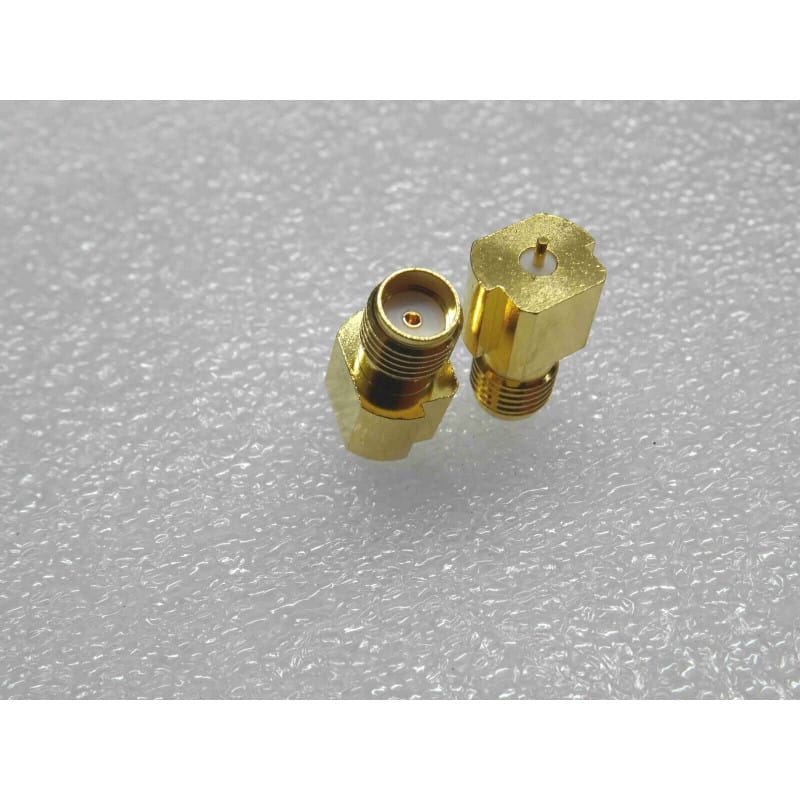 Lot de 2 Embases Coaxiales RF SMA Femelles – Solder Edge Mount PCB (50 Ohms / DC à 20 GHz)