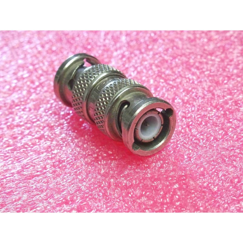 Adaptateur Coaxial RF Intra-Série Droit – Radiall Référence R141710000 / UG-491B/U (Format BNC Mâle vers BNC Mâle / Raccord Mâle/Mâle - 50 Ohms / DC à 4 GHz / Vintage Pro)