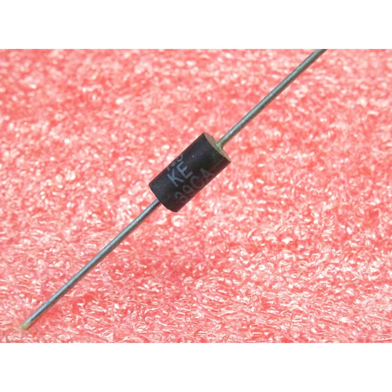 [1.5KE39CA] Lot de 5 Diodes Transil / TVS Bidirectionnelles STMicroelectronics 1.5KE39CA (39 V / 1500 W Crête / Équiv. 1N6285A – Boîtier Axial DO-201)