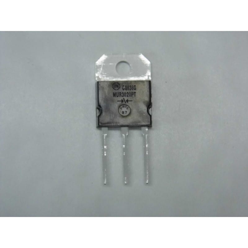 [201177431762] Lot de 5 Diodes Doubles Ultra-Rapides de Puissance ON SEMICONDUCTOR MUR3020PT (200 V / 2 x 15 A – Boîtier SOT-93 / TO-218 – Cathode Commune)