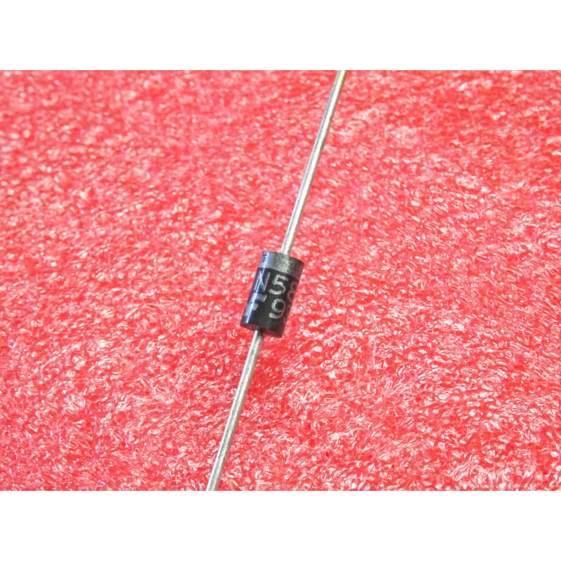 Lot de 5 Diodes Schottky Forte Puissance Fairchild 1N5822 (40 V / 3 A / VF Ultra-Bas – Boîtier Axial DO-201AD)