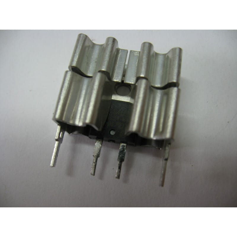 Lot de 5 Diodes Schottky 100 V / 8 A STMicroelectronics STPS8H100D (TO-220AC) avec Dissipateurs Thermiques Clipsables Dédiés pour PCB (22,8 x 12,3 x 19,3 mm)
