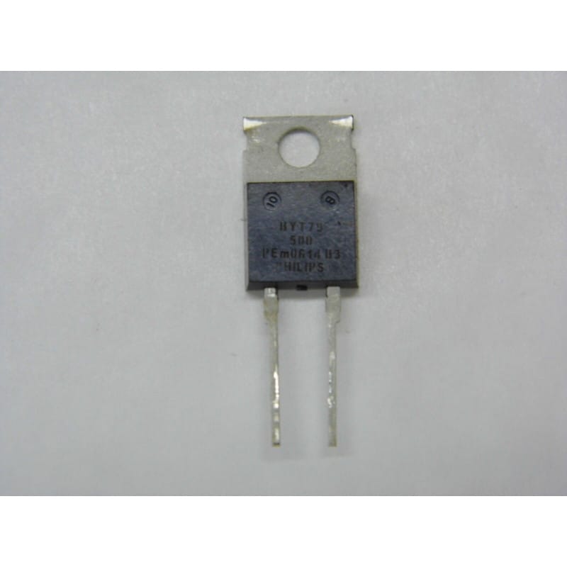 Lot de 5 Diodes Ultra-Rapides de Puissance BYT79-500 (500 V / 15 A / trr 45 ns / Boîtier TO-220AC)