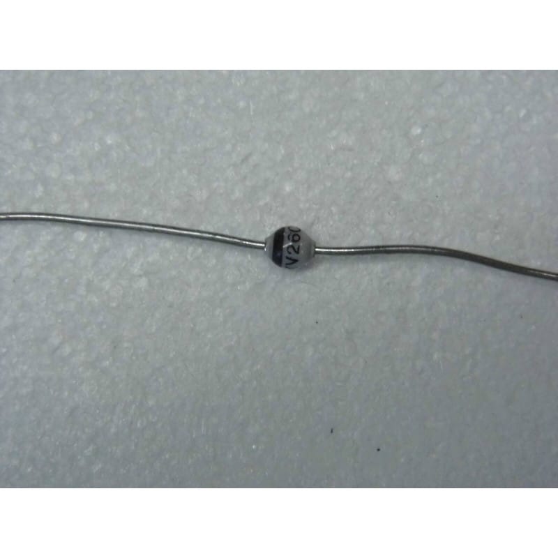 Lot de 10 Diodes Ultra-Rapides à Avalanche Contrôlée BYV26C / BYV 26 C (600 V / 1 A / trr 30 ns – Boîtier Verre Fritté SOD-57)