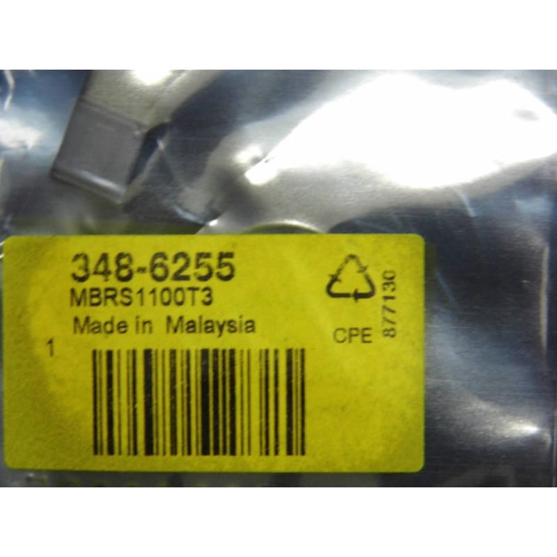 Lot de 7 Diodes Schottky CMS SMD 100 V / 1 A MBRS1100T3 / MBRS 1100 T3 (100 V / 1 A / Boîtier SMB DO-214AA)