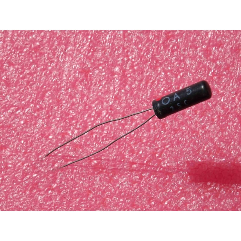 Diode au Germanium Vintage OA5 / OA 5 (100 V / 30 mA / Détection & Commutation – Boîtier Axial Verre Scellé DO-7 / 5x15 mm)