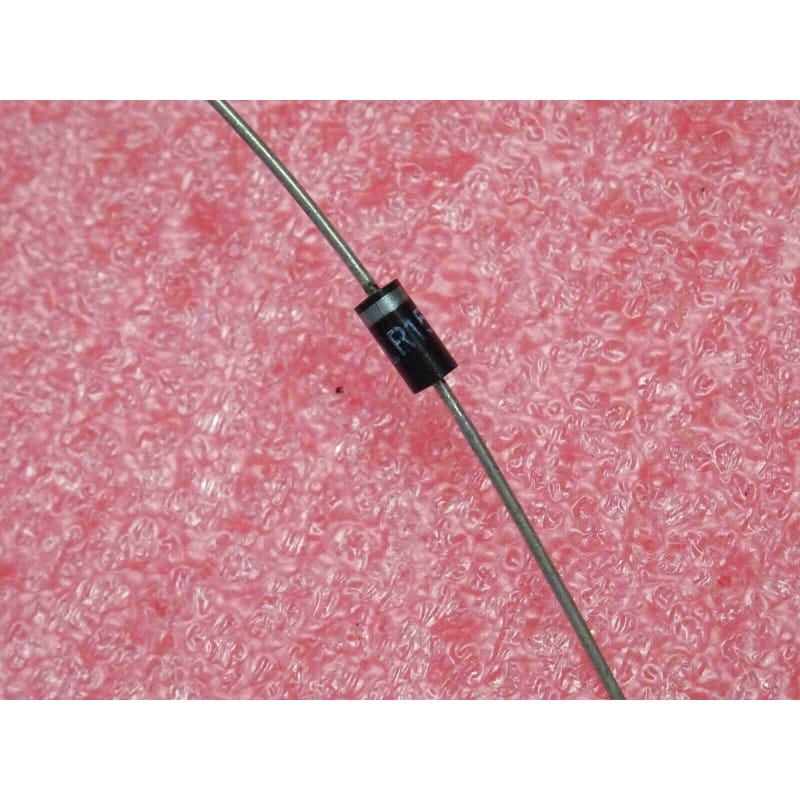 Diode de Redressement Rapide Haute Tension Thomson PLR 15 T / PLR15T (1500 V / 1 A / Commutation Rapide THT – Boîtier Axial DO-41 / F126)