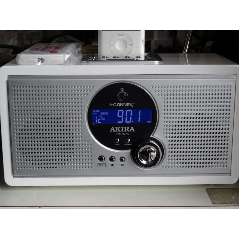 [IPC-W75] Radio-Réveil avec Station d'accueil iPod - Akira IPC-W75