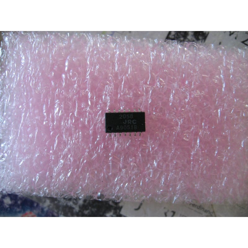 Quadruple Amplificateur Opérationnel Faible Bruit JRC / Nisshinbo NJM2058 / NJM 2058 (Quad Low-Noise Operational Amplifier – Version Haute Performance du Standard 4558 – Boîtier DIP-14 Traversant)