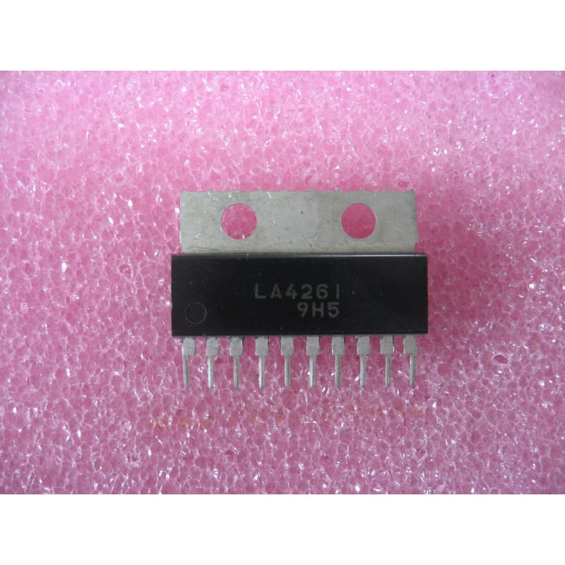 [200790346120] LA4261 – Circuit Intégré Amplificateur Audio de Puissance 3,5 W à 5 W (SIP-10 avec Dissipateur) – Sanyo