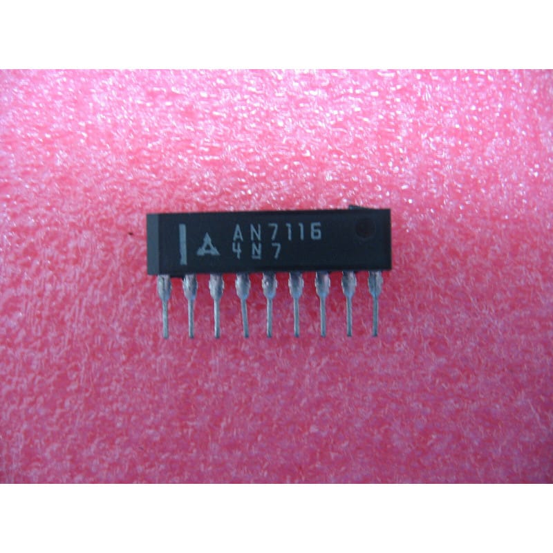 AN7116 – Circuit Intégré Amplificateur Audio Basse Tension (SIP-9 / SIL-9) – Panasonic / Matsushita (Lot de 2)