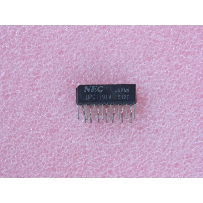 µPC1191V (UPC1191V) – Amplificateur de Puissance Audio Monophonique 1 W à 2,5 W (SIP-9 / SIL-9 avec Ailette) – NEC (Nippon Electric Company)