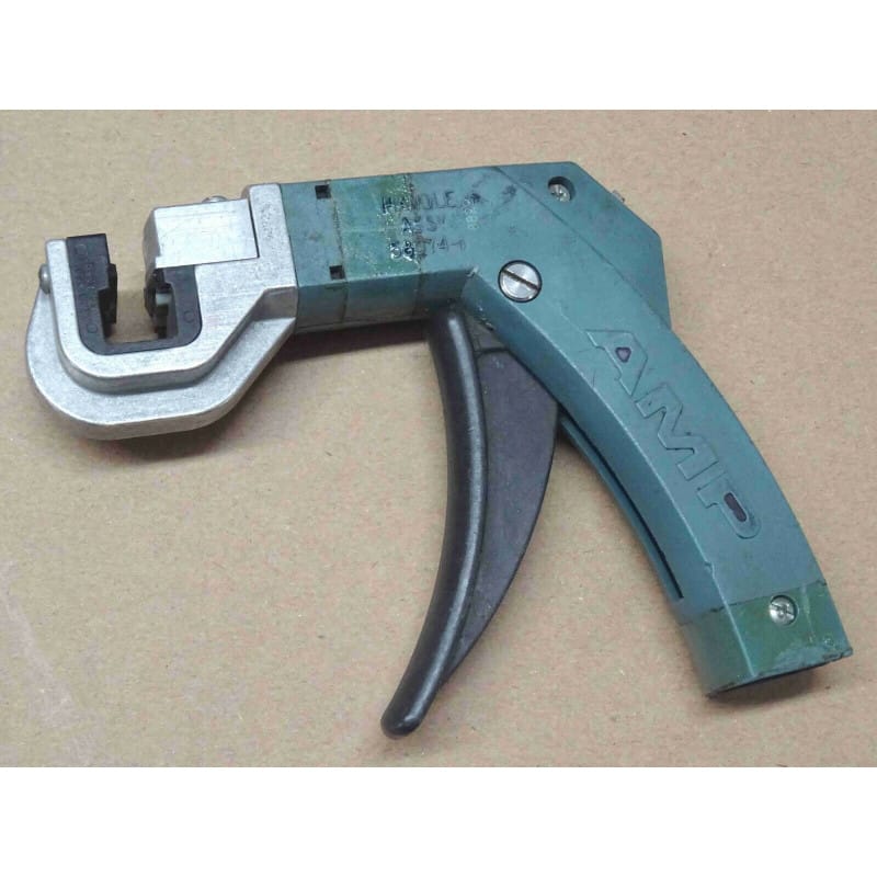 Pince Manuelle d'Insertion / Sertissage IDC Automatique – Poignée AMP Handle Assy 58074-1 + Tête Head Assy 58063-2 (Série AMPLIMITE HDE-20) – AMP / TE Connectivity